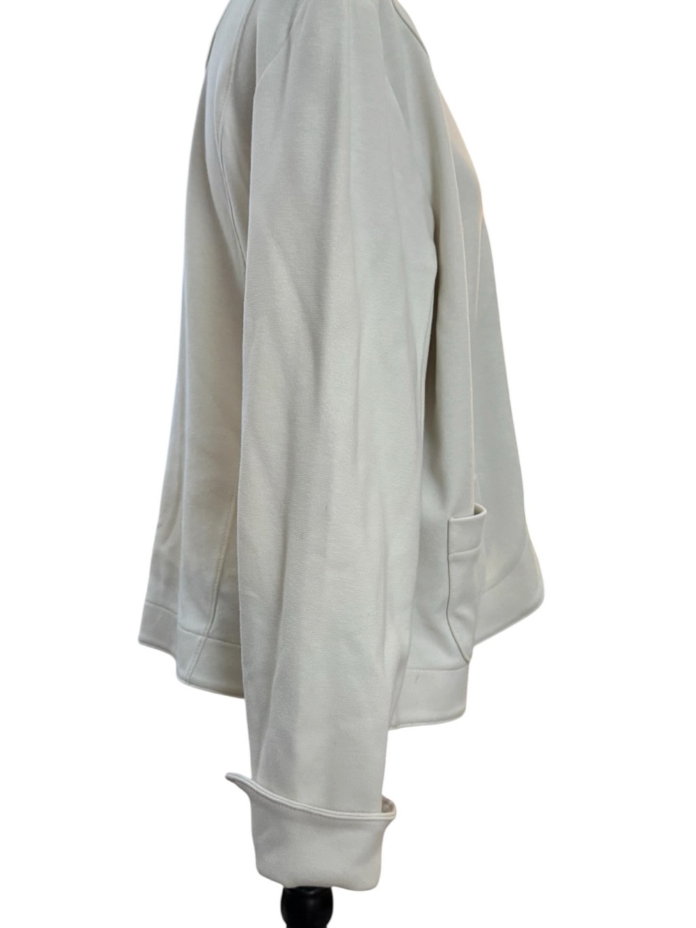 Coldwater Creek Ivory Large Knit Blazer Quiet Luxury Coastal Grandmother - Picture 3 of 6